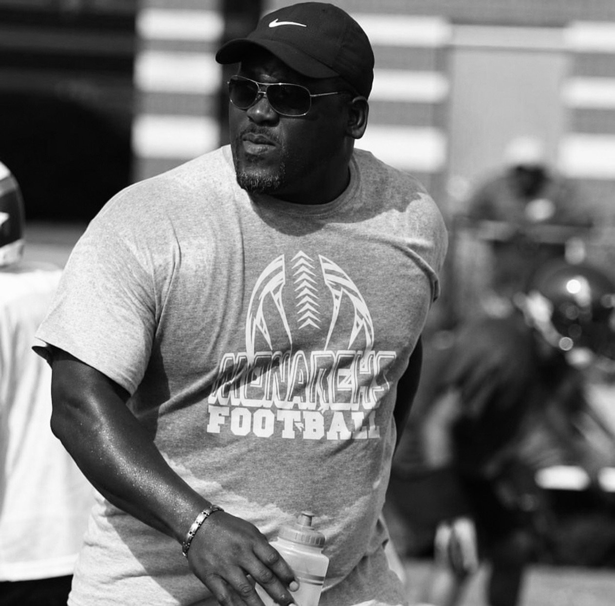 Raymond Savage Jr. mentoring young people in the community